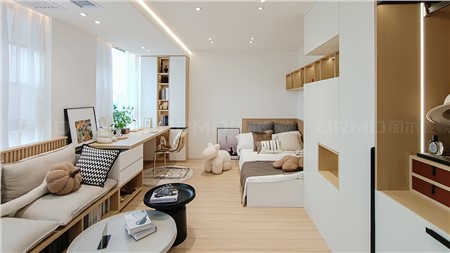 超美原木風(fēng)實(shí)景案例展廳90m² | 麗爾曼頓全房全屋定制